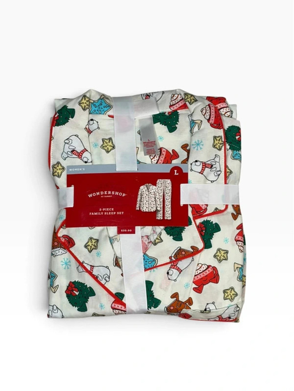 Wondershop Target Women’s Christmas Holiday Pajama Set Size L NWT